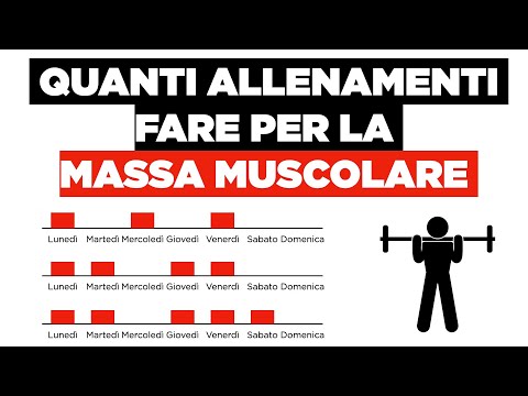 Quanti allenamenti fare per la MASSA MUSCOLARE?