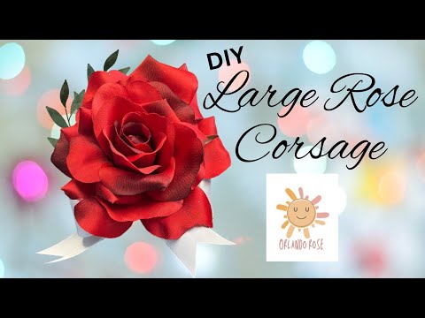 Large Rose Corsage | #diy |#wedding |#weddingflowers
