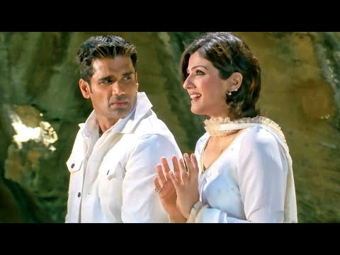 मुझे तुमसे मोहब्बत है HD - कयामत - सुनील शेट्टी, रवीना टंडन - कुमार सानु, महालक्ष्मी अय्यर