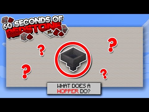 Redstone in 60 Seconds: Hoppers! Minecraft #Shorts