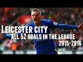 Leicester City All 52 Goals in the League - English Commentary - 15/16 (Just Goals)
