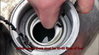 See how easy it is to siphon fuel from a Truck even with a 