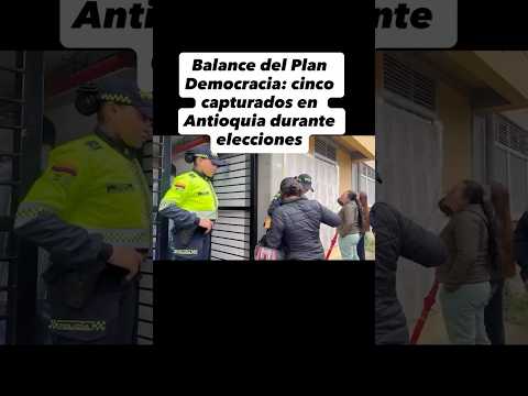 👮 Cinco capturas en Antioquia