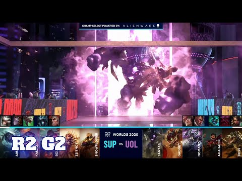 UOL vs SUP - Game 2 | Round 2 Play-Ins S10 LoL Worlds 2020 | Unicorns of Love vs SuperMassive G2