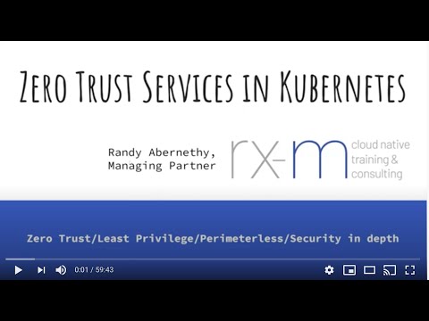 Webinar: Zero Trust Services in Kubernetes