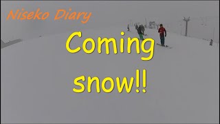 Niseko Diary Dec,13,2020 Coming snow!!