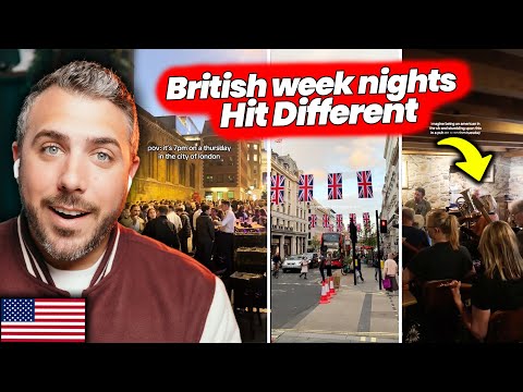 American Reacts to U.K. Weeknight Vibes 🍺