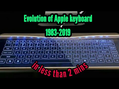 Evolution Of Apple Keyboard 1983 - 2019 Apple Keyboard Evolution in Less than 2 mins 1983-2019