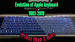 Evolution Of Apple Keyboard 1983 - 2019 Apple Keyboard Evolution in Less than 2 mins 1983-2019