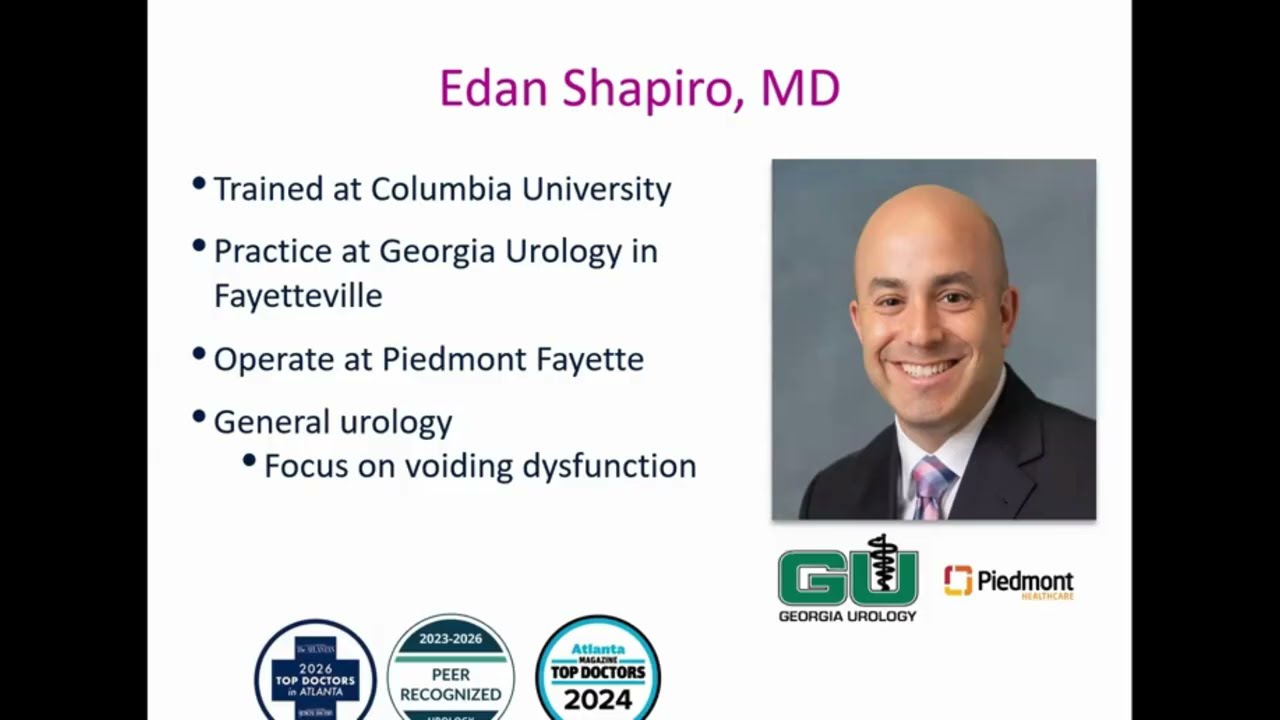 Overactive Bladder Treatments & Solutions | Urology Webinar with Dr. Edan Shapiro