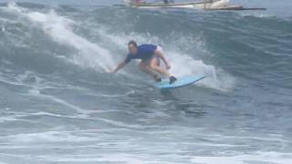 preview picture of video 'Longboard wave Medewi - Bali - Indonesia'