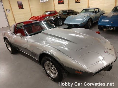 1978 Silver Anniversary L82 Corvette 4spd T Top Video