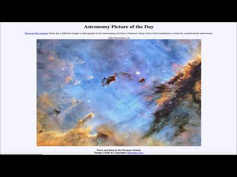 Astronomy Picture of the Day - November 18 - Stars and Dust in the Pacman Nebula