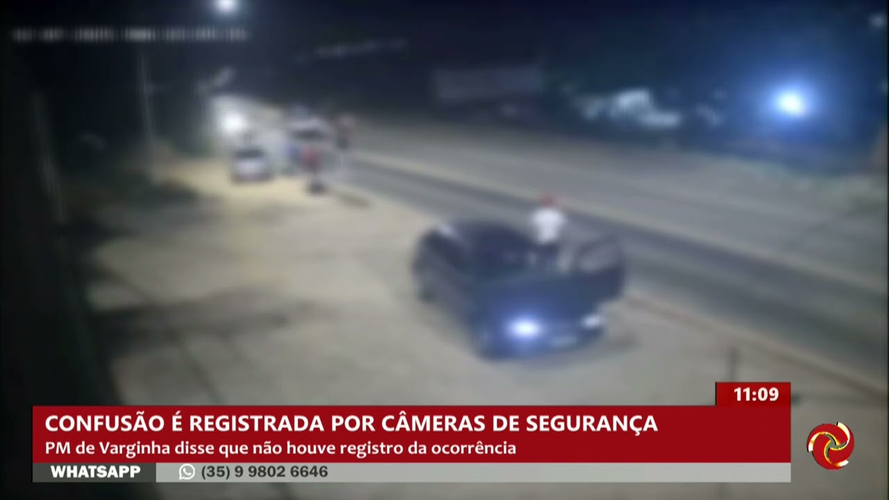 Confusão é registrada por câmeras de segurança em Varginha