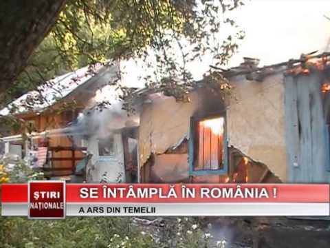 Incendiu violent într-o localitate din Neamţ. O casă a ars din temelii - www.1tvbacau.ro