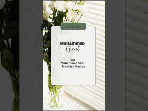 New Islamic Birthday Song|Muhammed Naseeb|Binth_misbahi|Uvais Valanjery