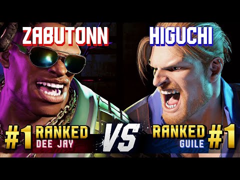 SF6 ▰ ZABUTONN (#1 Ranked Dee Jay) vs HIGUCHI (#1 Ranked Guile) ▰ High Level Gameplay
