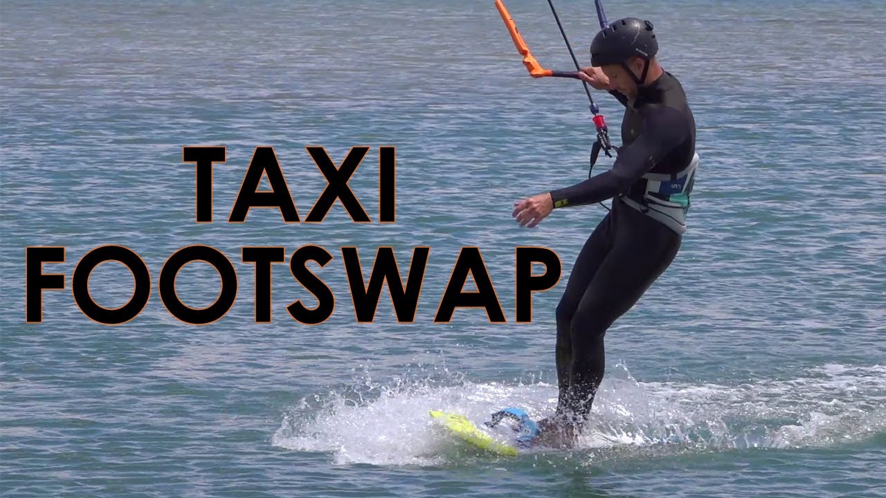 Kite Foil: Taxi Footswap (switching stance tutorial)