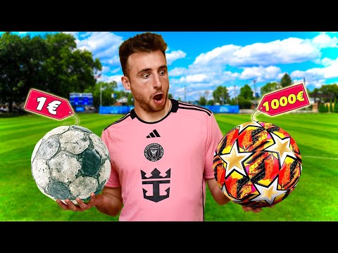 1€ VS 1000€ PALLONE da CALCIO ⚽️ Qual è il MIGLIORE?