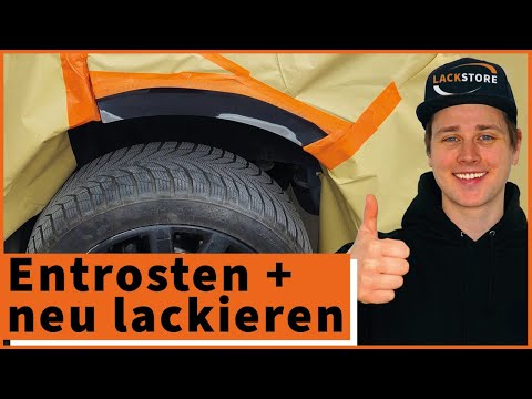 Painting wheel arches yourself with spray cans - small area repair | LACKSTORE