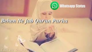 Download lagu Apni Behan Se Bole Umar  Islamic  Whatsapp Status Video 30 Second mp3