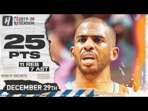 Chris Paul Full Highlights vs Raptors - 25 Pts, 11 Reb (12/29/2019)