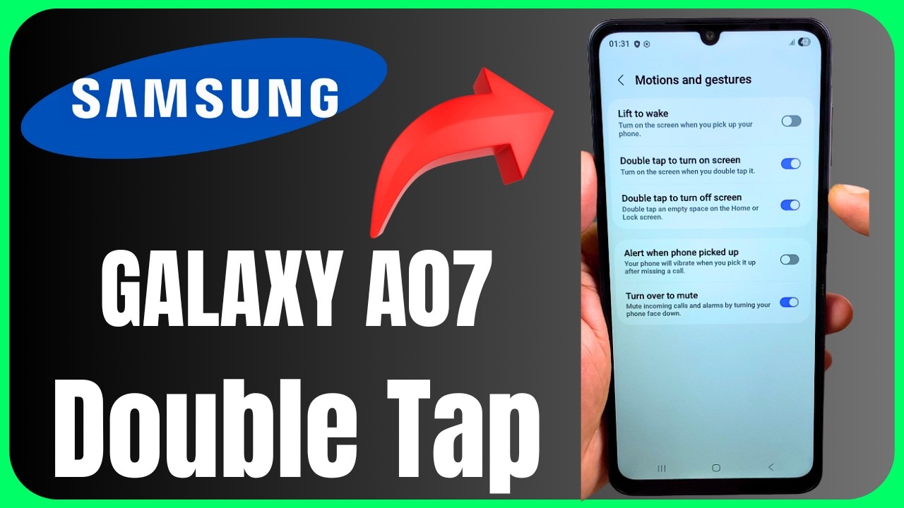 😱 Samsung A07 Hidden Double Tap Setting – MUST SEE! 📱🔥