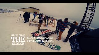 preview picture of video '[GoPro] Соревнования по слалому на гор. Petsamo-Nikel. Сноуборд.'