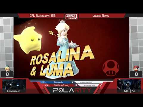 CFL Smackdown 123 WiiU - UtopianRay (Rosalina) vs GxG | Kiki (Diddy Kong) - Losers Semis