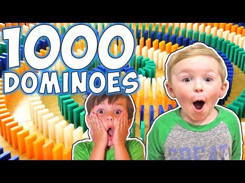 1000 Dominoes Challenge for Kids | DavidsTV