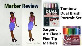 YouTube│Marker Review: Tombow & Sargent Art