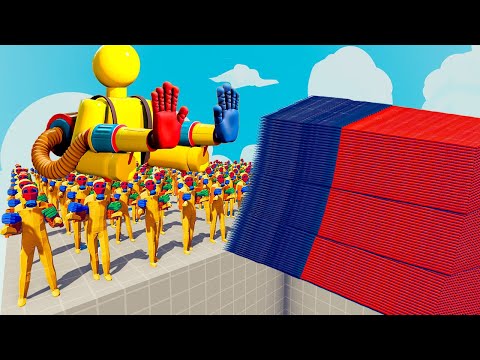 200x PLAYER (POPPY PLAYTIME) + 1x GIANT vs EVERY GOD - Totally Accurate Battle Simulator TABS