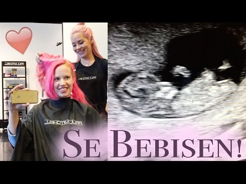 Ny frisyr och första ultraljudet! Gravid v12