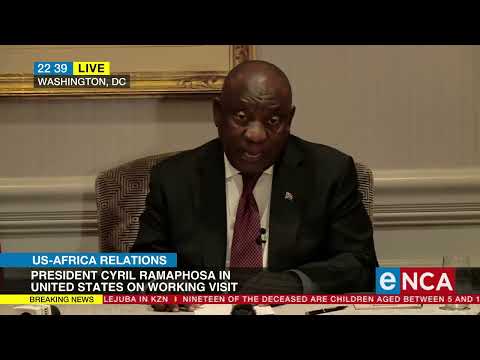 President Cyril Ramaphosa's media briefing in the United States