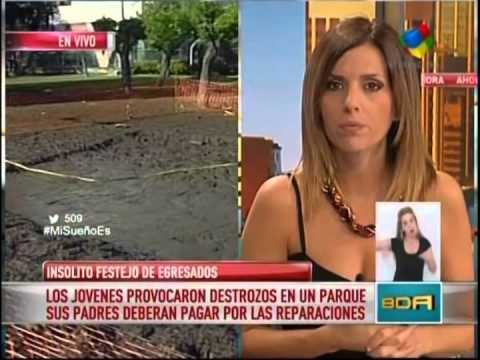 Insólito festejo de egresados de un colegio francés