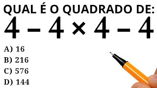 MATEMÁTICA BÁSICA - QUANTO VALE A EXPRESSÃO❓