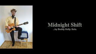 Rockabilly Finger Picking. Midnight Shift by Buddy Holly. Solo.