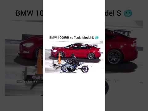 BMW 1000RR vs TESLA MODEL S😲 #youtube #trending #hashtags #trendingshorts #likeforlikes #views