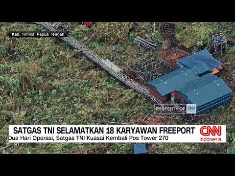 Satgas TNI Selamatkan 18 Karyawan Freeport