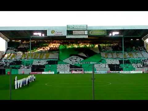 ASSE 3-1 Bordeaux Debut de matche+le tifo en nord