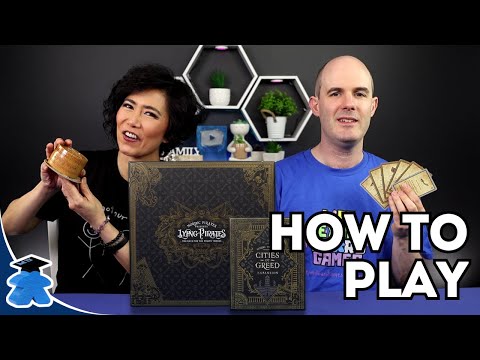 Lying Pirates: The Race for the Pirate Throne and Expansion Cities of Greed - How to Play Board Game