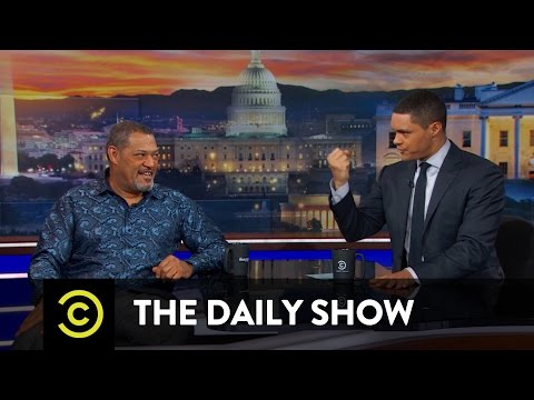 Between the Scenes - When Laurence Fishburne Saved Trevor's Life: The Daily Show