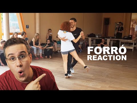 Sacada de perna (and variations) by Mardio Costa & Mari Brasil | Forró dance demonstration reaction