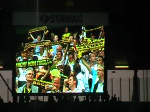 You never walk alleng von Jupp Ebert und Mannschaftsaufstellung am Neuen Tivoli