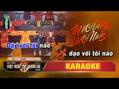 karaoke Một Vòng Việt Nam Phan Đinh Tùng beat chuẩn có bè - Anh trai vượt ngàn chông gai