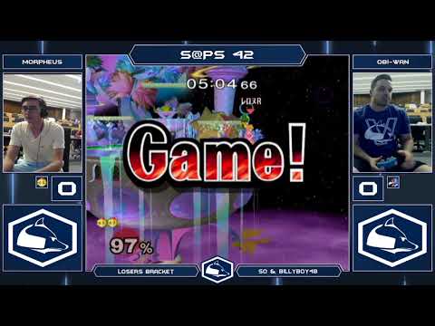 S@PS 42 Melee Singles - Morpheus (Peach) vs Obi-Wan Pierogi (Falco) - Losers Bracket