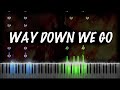 KALEO - Way Down We Go Piano Tutorial