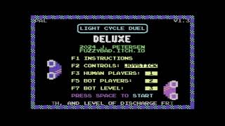 COMMODORE 64 += LIGHT CYCLE DUEL - DELUXE=+ NEW VERSION 1.3 - 2025