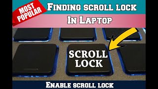 How to enable scroll lock in Laptop - scroll lock button on all laptop