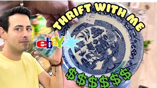Thrift with me ~ ANTIQUES! VINTAGE! Thrifting for eBay! THRIFT STORE Sourcing RESELL ON eBay PROFIT